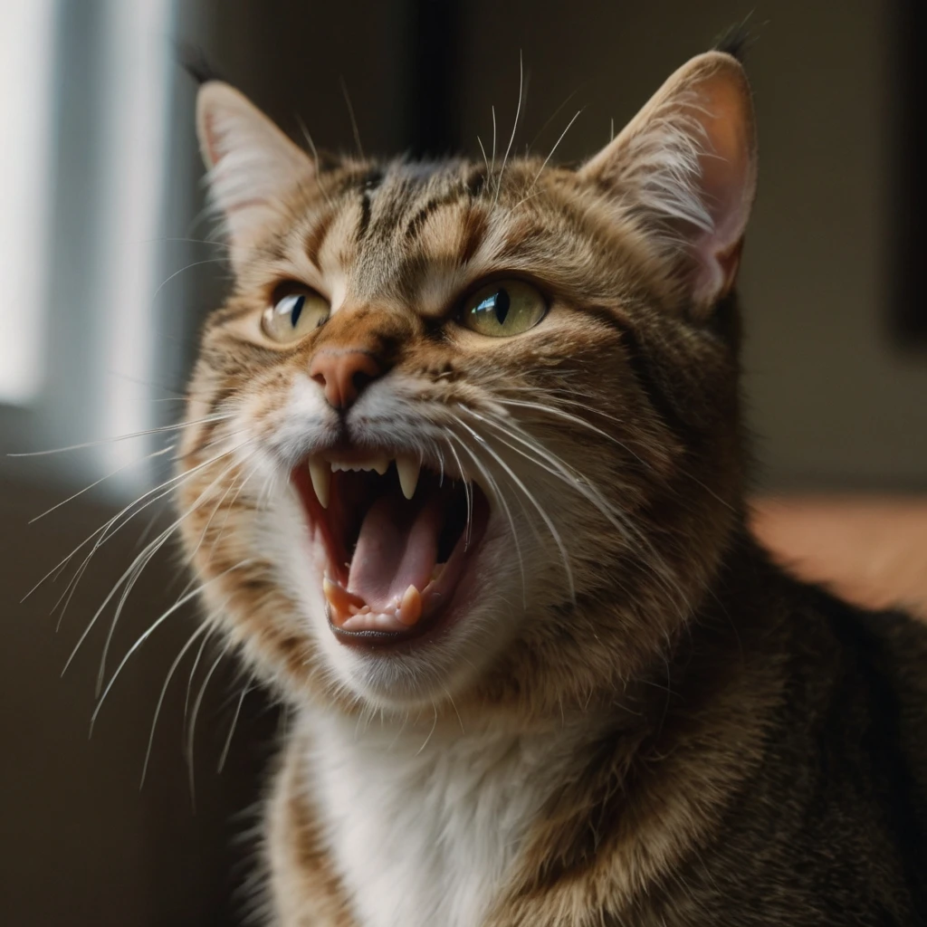 Cat with unusual vocal behavior, sound-related signs your cat is sick