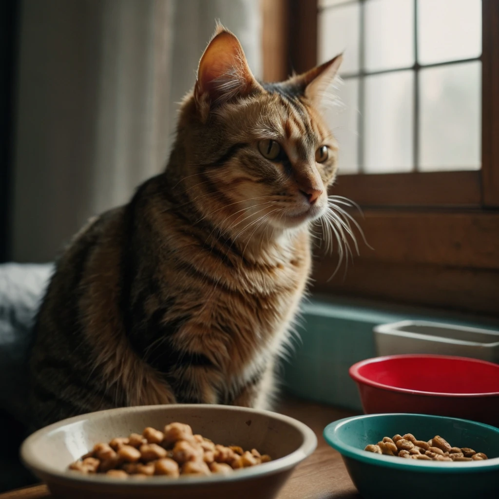 Sick cat not eating food, showing early signs your cat is sick