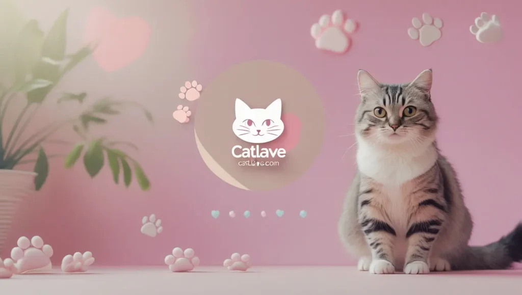 CatLave banner image with cute cat and pastel background, designed for social sharing